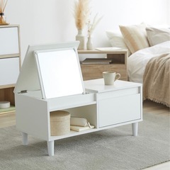 【極美品】2WAY ドレッサー　ローテーブル　ホワイト
