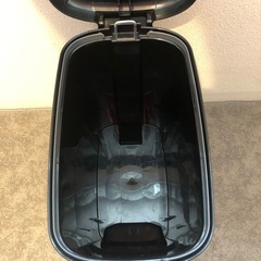 ゴミ箱 20L ペダルペール 20 リットル 20l ふた付き キッチン ごみ箱 ペダル式 分別 袋止め　黒の画像