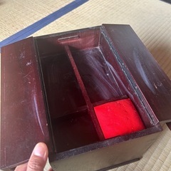 裁縫箱　木製の画像