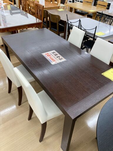 ★ジモティ割引あり★【リユースのサカイ野々市店】A-141　ダイニングセット4人用 W(幅)140×D(奥行き)85×H(高さ)72cm ※クリーニング済み