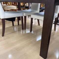 ★ジモティ割引あり★【リユースのサカイ野々市店】ダイニングセット4人用 W(幅)140×D(奥行き)85×H(高さ)72cm ※クリーニング済みの画像