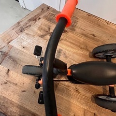 野中製作所 サンライダーFC 三輪車 カジ取り棒付き三輪車からランニングバイクに変身 オレンジの画像