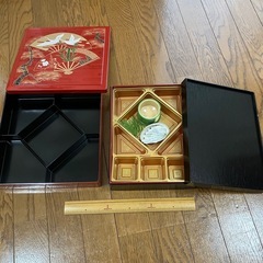 重箱　一段 2個 プラスチック製 おせち 運動会 お弁当 遠足の画像
