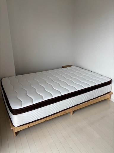 【超美品】セミダブルマットレス＋スノコベッド