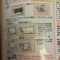 換気扇レンジフードフィルターの画像