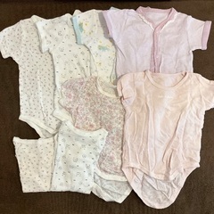 70cm ベビー肌着ロンパースまとめ売りの画像