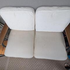 LOWYA [幅135] コンパクトソファ 2人掛け スチール脚の画像