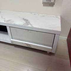 大理石調 テレビ台 幅140cmの画像