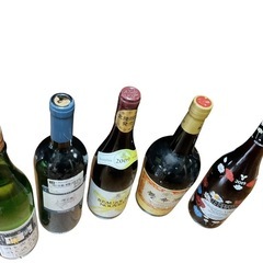 ワイン・紹興酒・日本酒　5本セット（未開栓）の画像