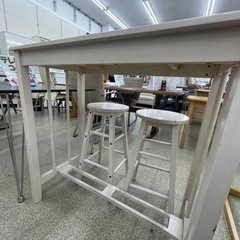 リユースのサカイ東金店 テーブル＆椅子2脚セット TJ13811の画像