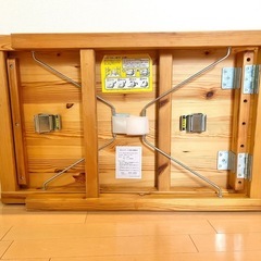無印良品 折りたたみパイン材テーブルの画像