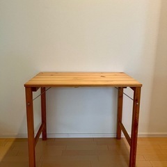 無印良品 折りたたみパイン材テーブルの画像