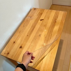 無印良品 折りたたみパイン材テーブルの画像