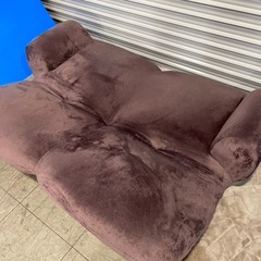 美品 2人掛け ローソファー  ベロアの画像