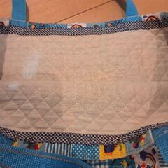 ハンドメイド　キルティング手提げの画像