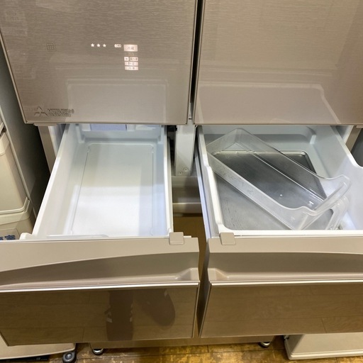 9/14値下げしました！⭐️スマート⭐️2021年製 MITSUBISHI 455L冷蔵庫 MR-MX46GC1 おまかせA.I 真ん