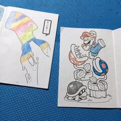 塗り絵　どちらも1ページのみ記入の画像