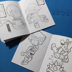 塗り絵　どちらも1ページのみ記入の画像