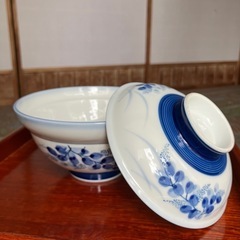 昭和レトロ　丼どんぶり(蓋付)   12個ありの画像