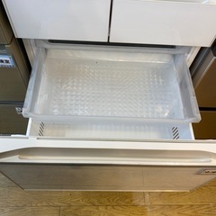 8/17値下げしました！⭐️大容量⭐️2020年製 HITACHI 520L冷蔵庫 R-HW52K まるごとチルド フレンチドア 自動製氷 No.6822 KEの画像