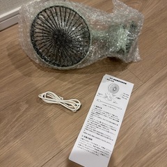 【新品未使用品】充電式クリップファン扇風機の画像