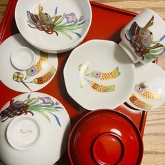男の子用🎏お祝い食器セットの画像