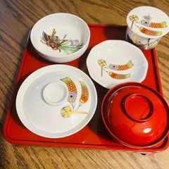 男の子用🎏お祝い食器セットの画像