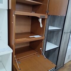 ★リユースのサカイ水戸店★  レンジ台 ブラウン H180×D46×W60 クリーニング済み MT5189の画像