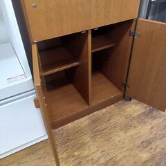 ★リユースのサカイ水戸店★  レンジ台 ブラウン H180×D46×W60 クリーニング済み MT5189の画像
