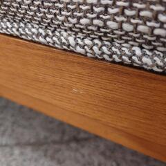 ジモティー見た！で5%OFF【2人掛けソファ】unico アルベロ ALBERO ラブソファ ソファ ファブリック : グレーの画像