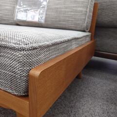 ジモティー見た！で5%OFF【2人掛けソファ】unico アルベロ ALBERO ラブソファ ソファ ファブリック : グレーの画像