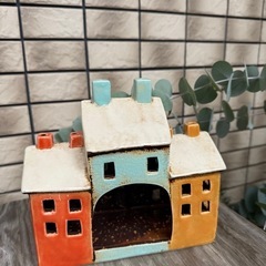 キャンドルハウス　陶器　ガーデニングの画像
