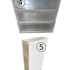 NO.2539【在庫5】収納ケース チェスト プラスチック いろいろ 現状品 家具 中古の画像