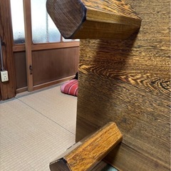 桜の木 一枚板 机【お値下げや質問⭕️】の画像
