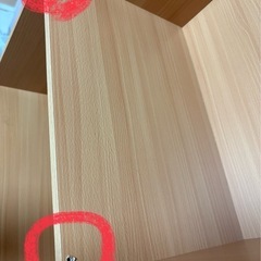 5段カラーボックス　木目模様の画像