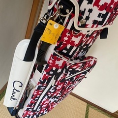 半額新品ゴルフバック【CLUNK】RED 90 グラフィティ の画像