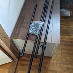 【早め取引希望です‼️】簡易カーテンポール　つっぱり棒　間仕切などにの画像