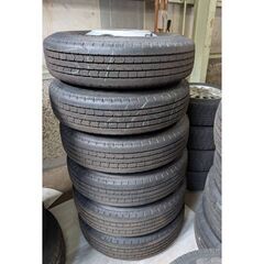 新車外し ★205/85R16 BRIDGESTONE/ブリヂストン 6本 R202 TOPY 16×5.5 5穴 札幌 引取限定の画像