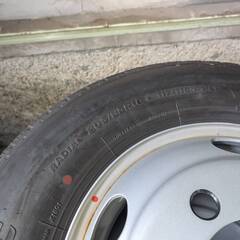 新車外し ★205/85R16 BRIDGESTONE/ブリヂストン 6本 R202 TOPY 16×5.5 5穴 札幌 引取限定の画像