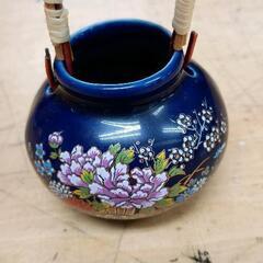 0811-054 九谷焼の爪楊枝入れ  花車　陶器の画像