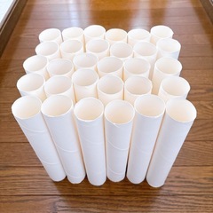 キッチンペーパーの芯50本まとめ売りの画像