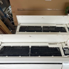 中古エアコン室内機室外機2台セットの画像