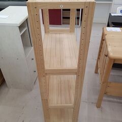 リユースのサカイ栃木店★ジモティ割あり★  ラック 木目調 W61.5×D30×H121.5 クリーニング済み TC10179の画像