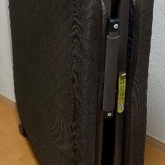 折りたたみ式シングルベッド黒の画像
