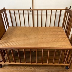 木製ベビーベッド　　70×120cmの画像
