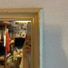 アンティーク調全身ミラー　高さ150cmの画像