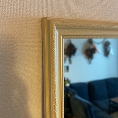 アンティーク調全身ミラー　高さ150cmの画像