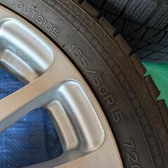 取引中・スタッドレスタイヤ、ホイール付き　165/50r15の画像
