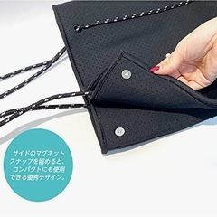 ネオプレーンバッグ　トート　ブラックの画像