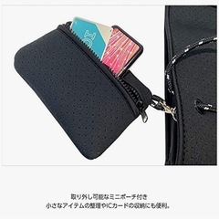ネオプレーンバッグ　トート　ブラックの画像